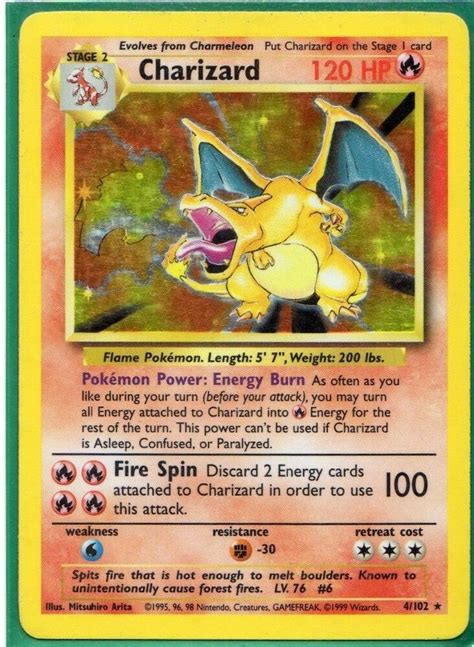 Here are some of the rarest and most expensive pokémon cards you'll need to save your pocket money for. Charizard Hologram Rare Pokemon Card Mint Condition 4/102 | eBay