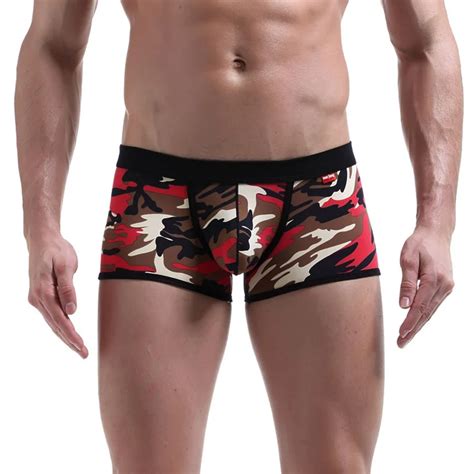 Men Leopard Print Underwear Boxer Soft Comfortable Cotton Boxers Men