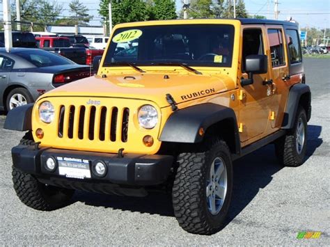From xtreme purple pearl to crush orange, we list out the. 2012 Dozer Yellow Jeep Wrangler Unlimited Rubicon 4x4 ...