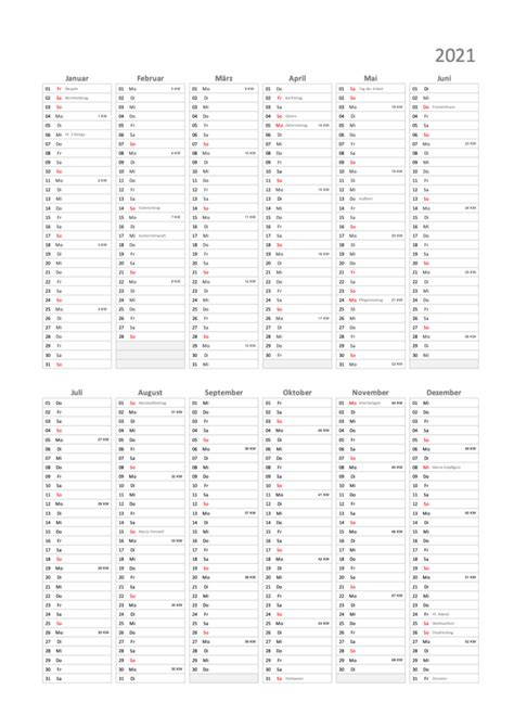Du kan bruge den som du vil, eller du kan tilpasse din excel kalender med egne mærkedage. Kalender 2021 Schweiz (Excel & PDF) | Schweiz-Kalender.ch