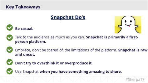 Snapchat Dos And Donts From HPs Session At MarketingSherpa Summit
