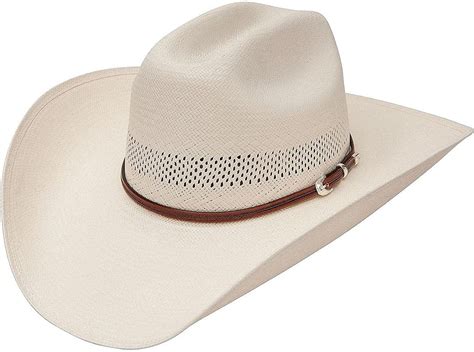 Stetson Mens Rincon Vented Straw Cowboy Hat Natural 6 34 Amazonca