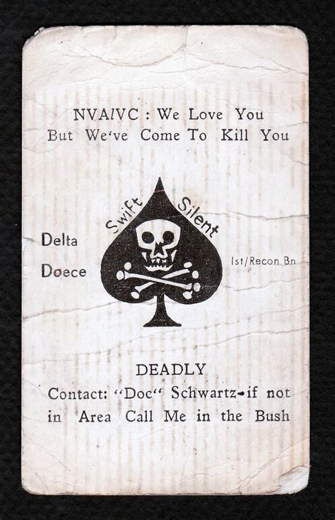 Vietnam War Kill Cards