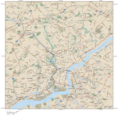Philadelphia Metro Area Wall Map By Map Resources Mapsales