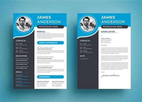 Free Cv Resume And Cover Letter Behance