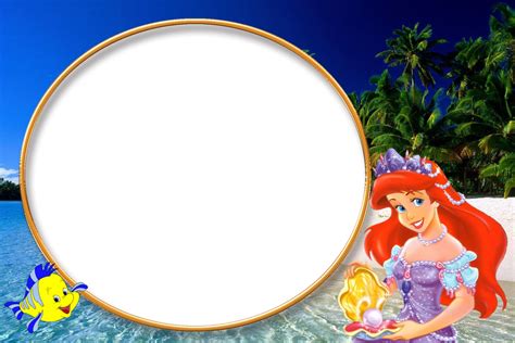 Disney Princess All Together and Alone. Free Printable Photo Frames