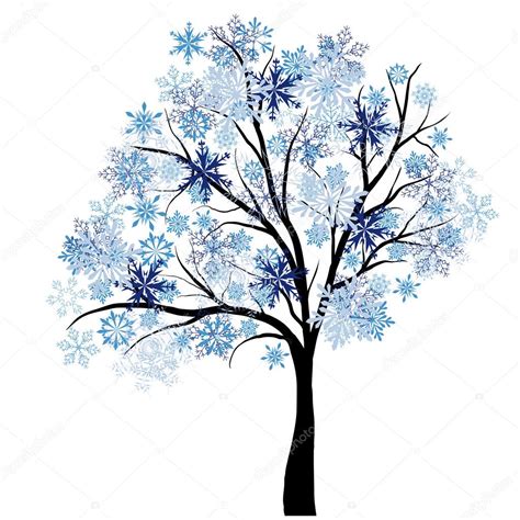 Winter Tree — Stock Vector © Angelp 14229573