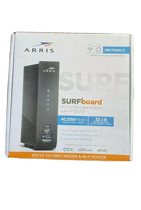 Arris Surfboard Docsis 30 Cable Box Modem Sbg7600ac2 Open クリスマス特集2022