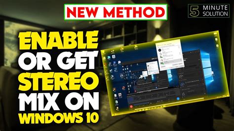 How To Enable Or Get Stereo Mix On Windows 10 2023 Youtube