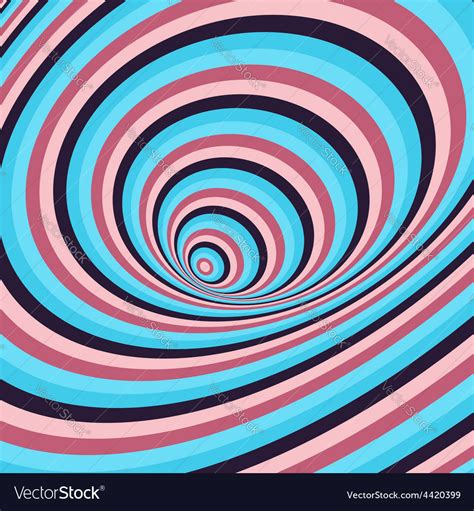 Abstract Swirl Background Pattern With Optical Vector Image