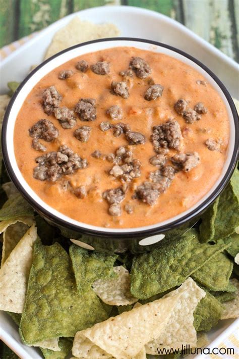 Start your day with a cheesy. Hamburger Queso Dip