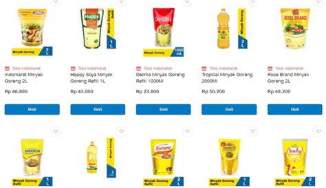 Daftar Lengkap Harga Minyak Goreng Hari Ini Di Indomaret Mulai Rp 20