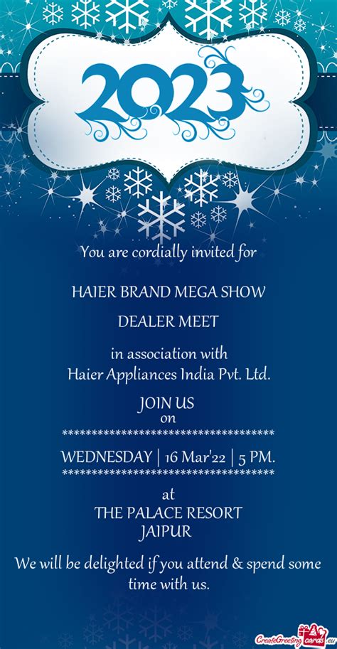 Haier Appliances India Pvt Ltd Free Cards