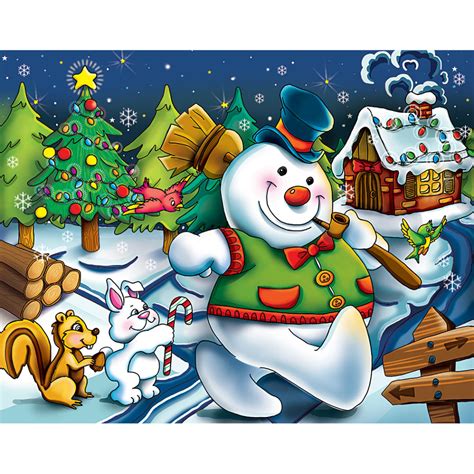 Large selection of premium online jigsaw puzzles. Frosty the Snowman 200 Large Piece Jigsaw Puzzle | Bits ...