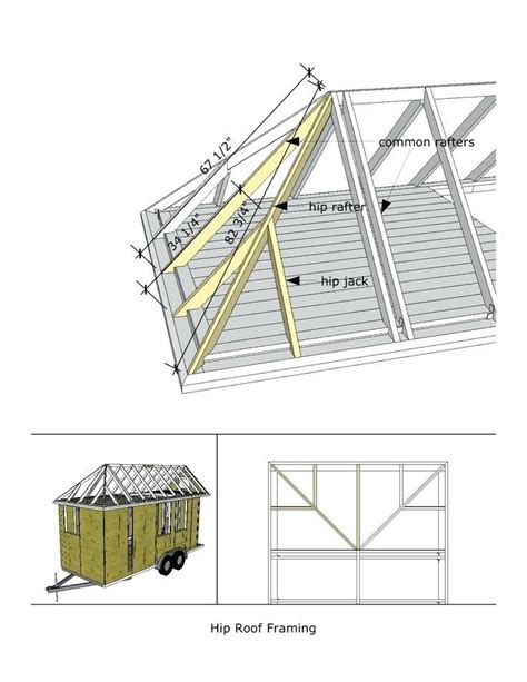 Framing a hip roof thus demands expertise in this field so that the completed structure can be designed with more accuracy and safety of the house. How To Build A Hip Roof | Hip roof design, Roof truss ...