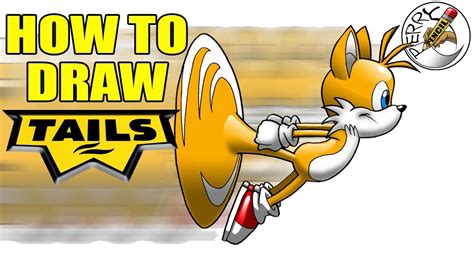 How To Draw Tails From Sonic The Hedghog Step By Step Easy Youtube