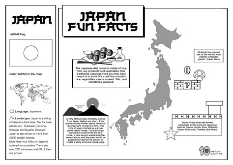 Japan Free Lesson Plan And Worksheets 10 Minutes Of Quality Time
