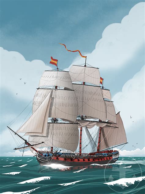 Nations Series Spanish Frigate Shiparrt