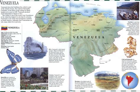 Venezuela Geographic Mapfree Detailed Printable Geographic Map Of
