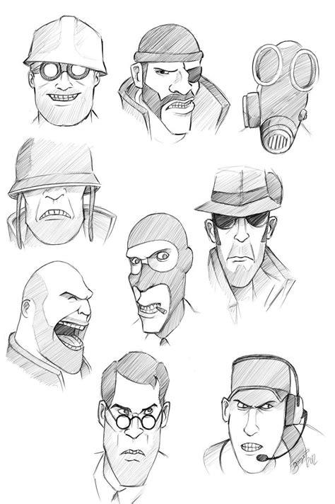 Sketches Team Fortress 2 By Patbanzer On Deviantart Team Fortress 2