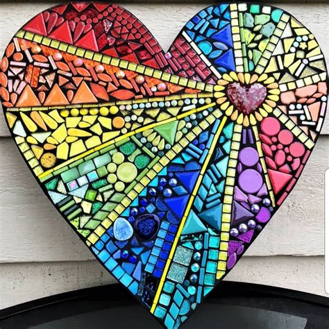 My Favorite Custom Mosaic Heart That Ive Created So Far It Measures