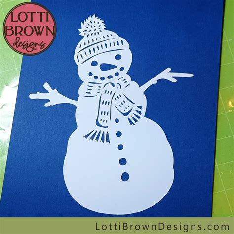 Papercraft Card Making And Stationery Winter Svg Cutting File Snowman