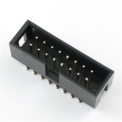 20pcs 254mm 2x8 Pin 16 Pin Smt Smd Male Shrouded Box Header Pcb Idc