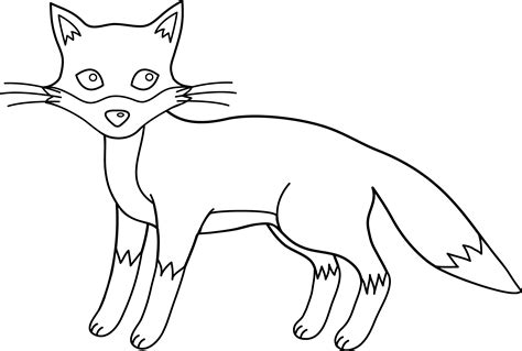 See more ideas about fox drawing, cute fox, fox art. Little Fox | Outline drawings, Free clip art, Free art