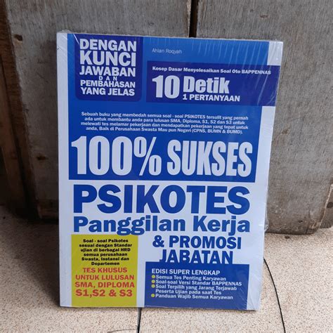 Berikut ini jenis soal psikotes yang wajib . Psikotes Kerja