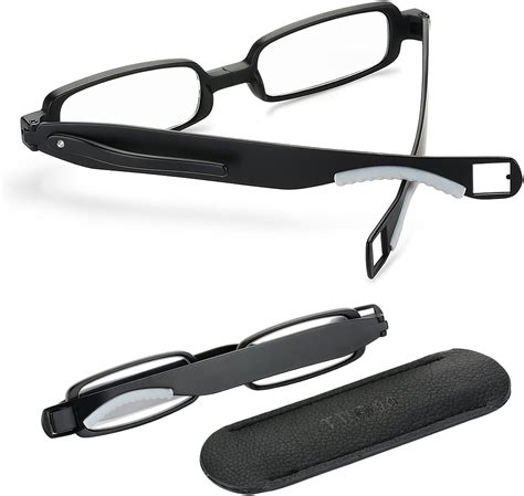 15 Reading Glasses Men Women Mini Slim Portable Folding Compact Thin 360° Rotating Pen Clip Fun