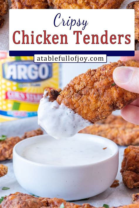 Best Crispy Chicken Tenders • A Table Full Of Joy | Recipe | Crispy chicken, Crispy chicken ...