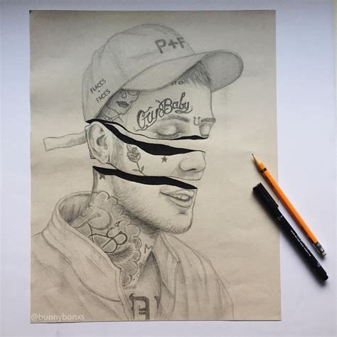 Rip Lil Peep Fan Art Done By Yours Truly I Know The Face