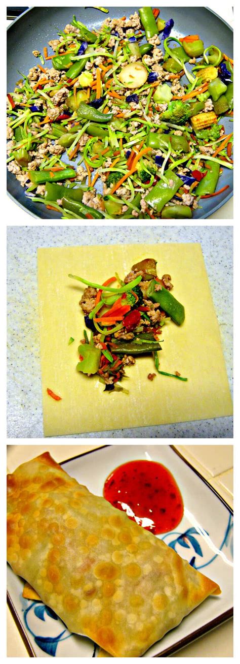 Spray a large baking sheet with nonstick cooking spray and set aside. Crispy Baked Egg Rolls | EasyHealth Living
