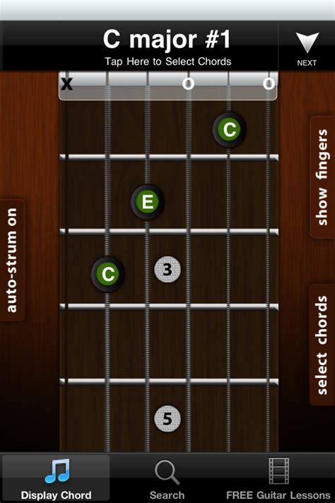 The chords & tabs app comes supplied with guitartools pack which is comprised of a metronome, a tuner, and a personalized chord library. Guitar Jamz Guitar Chord Library Lite App