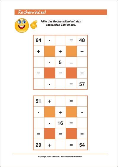 Rechenspiel 100 zum ausdrucken : Mathe kann Spaß machen! Rechenrätsel Training für Kinder - 2. Klasse Grundschule - Addieren und ...