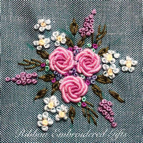 Bullion Rose Stitch Embroidery Designs Pilar Rubio