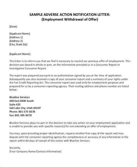 Get 26 Employer Rescind Job Offer Letter Sample