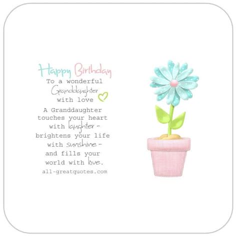 Maybe you would like to learn more about one of these? Happy Birthday Granddaughter | Poems Verses Wishes