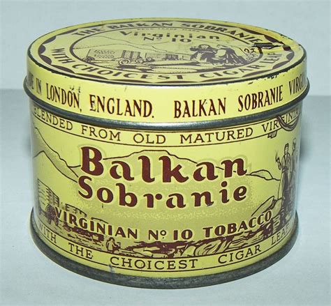 Balkan Sobranie Virginian No 10 2oz Tobacco Cutter Top Tin Londonfree