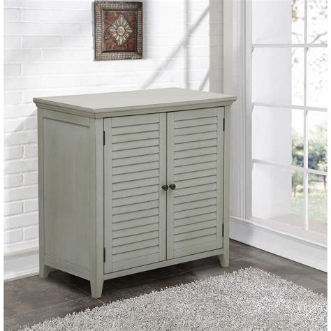 Pulaski Furniture Louvered Gray Storage Cabinet Ds A042 857 The Home