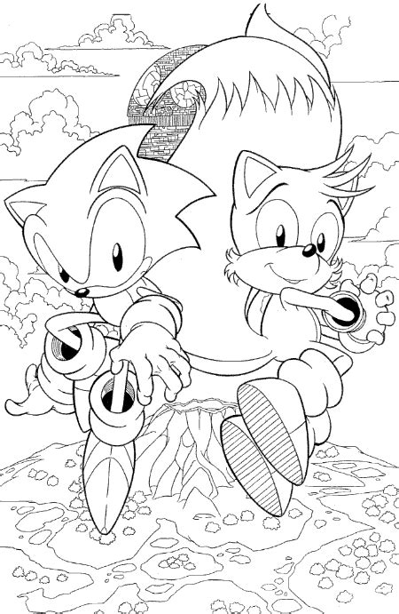 Sonic characters drawing to color. Coloring Pages For Girls: Sonic Coloring Pages