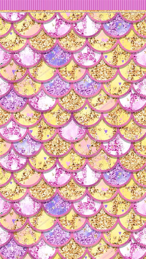 Mermaid Glitter Digital Paper Pack Colorful Rainbow Glitter Etsy