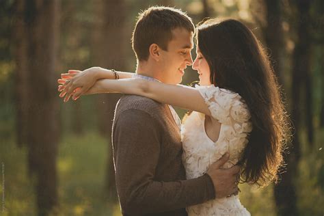 Romantic Couple On Forest Del Colaborador De Stocksy Sergey Filimonov Stocksy