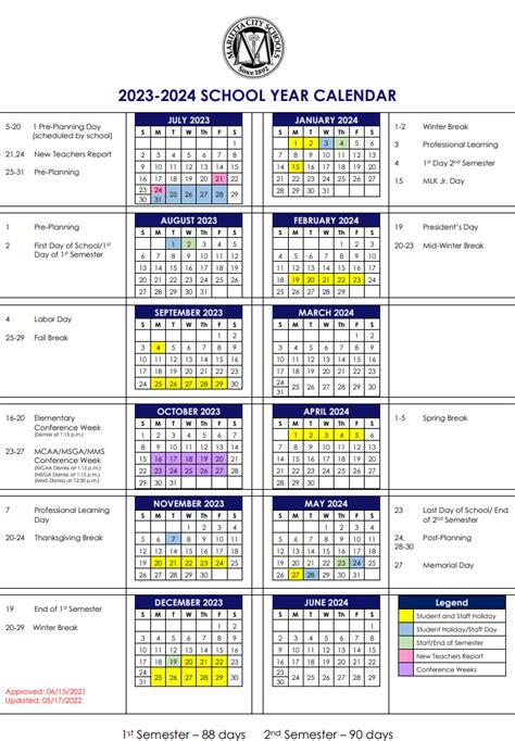 Marietta City School Calendar 2023 2024