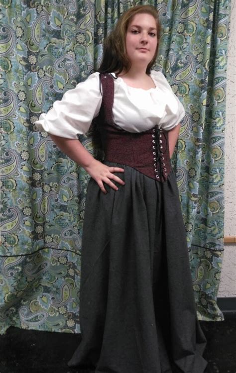 Under The Bust Corset Wench Pirate Costume Sca Larp