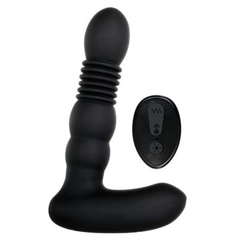 Adam And Eves Warming Thrusting Remote Control Prostate Probe Black
