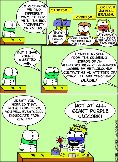 The Upturned Microscope Science Cartoons Fun Science Science Humor