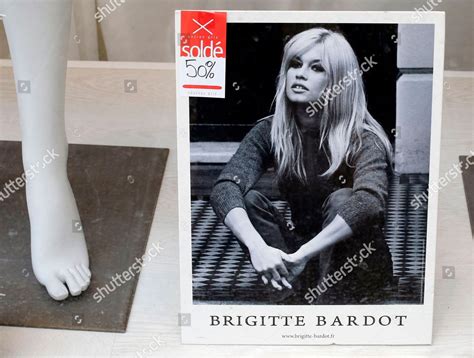 Brigitte Bardot Poster Showing Former French Redaktionelles Stockfoto