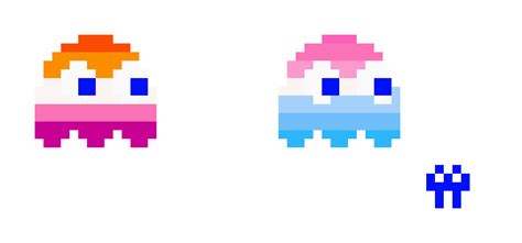 Les And Bi Curious Pacman Ghosts Pixel Art Maker