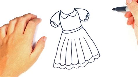Aprende a dibujar personajes de vestidos paso a paso fácil y lindo. How to draw a Dress Step by Step | Easy drawings - YouTube